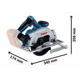 Scie circulaire sans fil 18V gks li Bosch 06016C1221