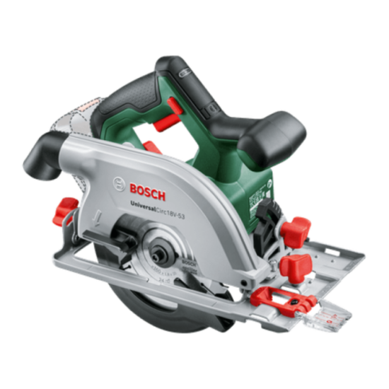 Scie circulaire 18V universalcirc 18V 53 solo Bosch 06033B1400