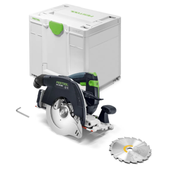 Scie circulaire 18V a capot basculant hkc 55 keb basic solo en coffret Festool 578302