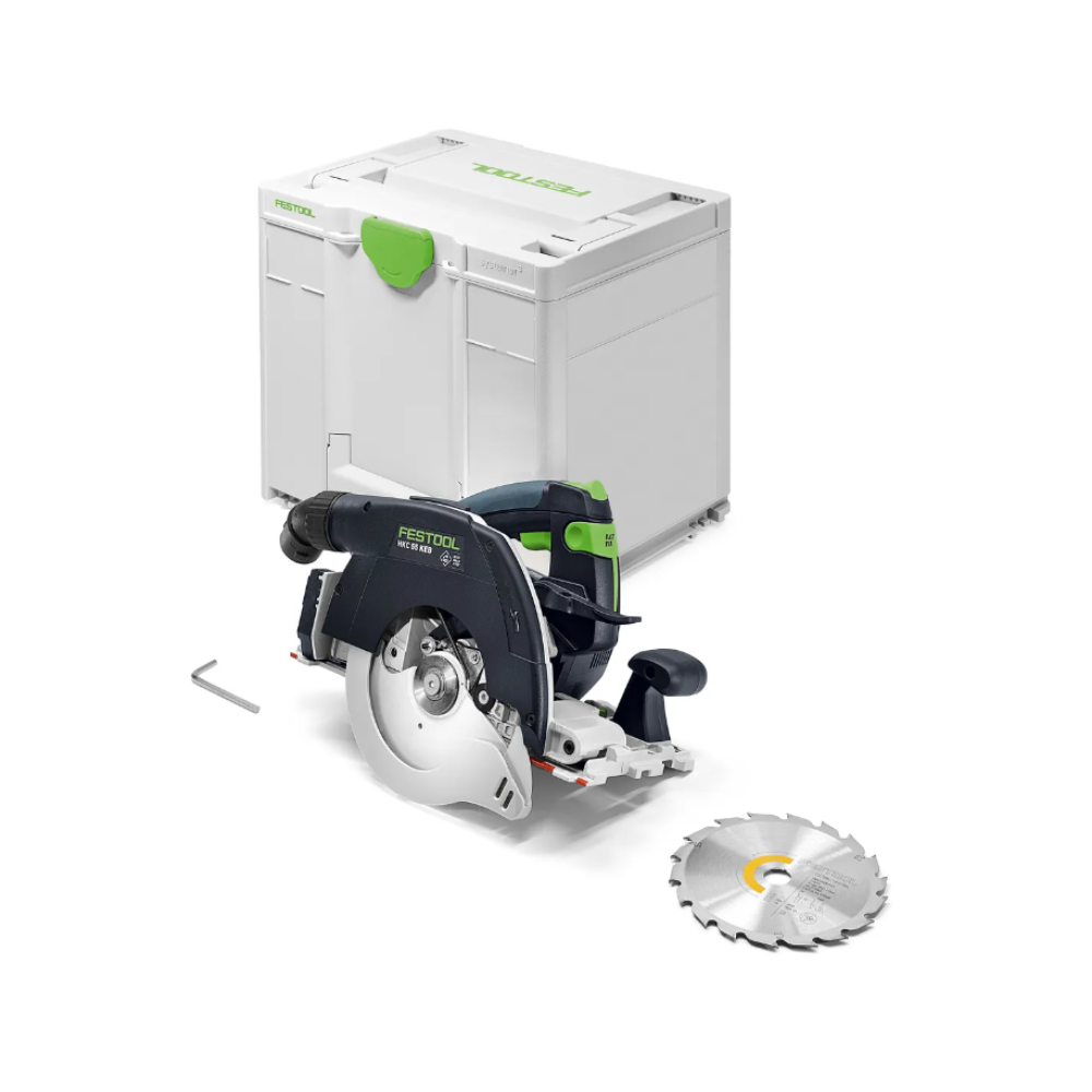 Scie circulaire 18V a capot basculant hkc 55 keb basic solo en coffret Festool 578302