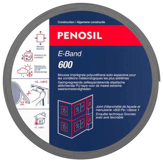 Bande d'étanchéité joints E-BAND 3-7 mm 12 m Penosil (25 rouleaux)