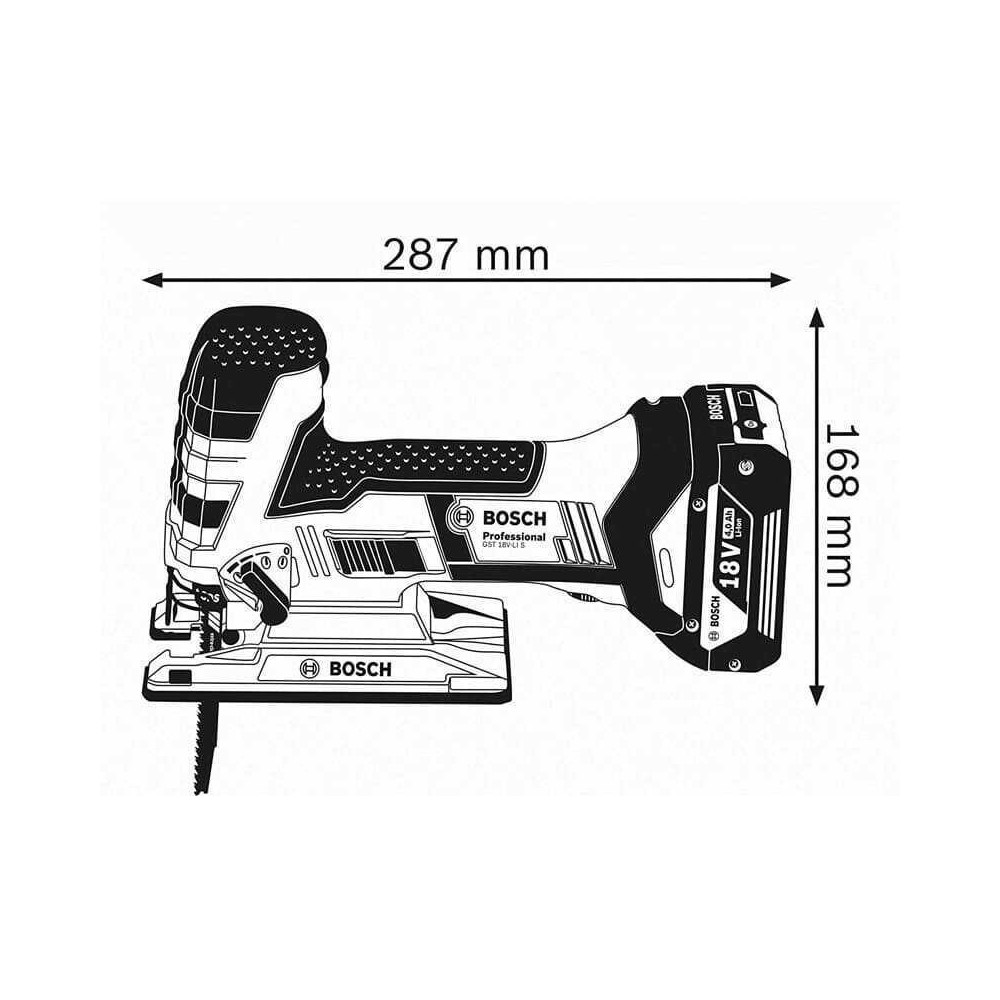 Scie sauteuse 18V gst 18 v li s Bosch 06015A5107