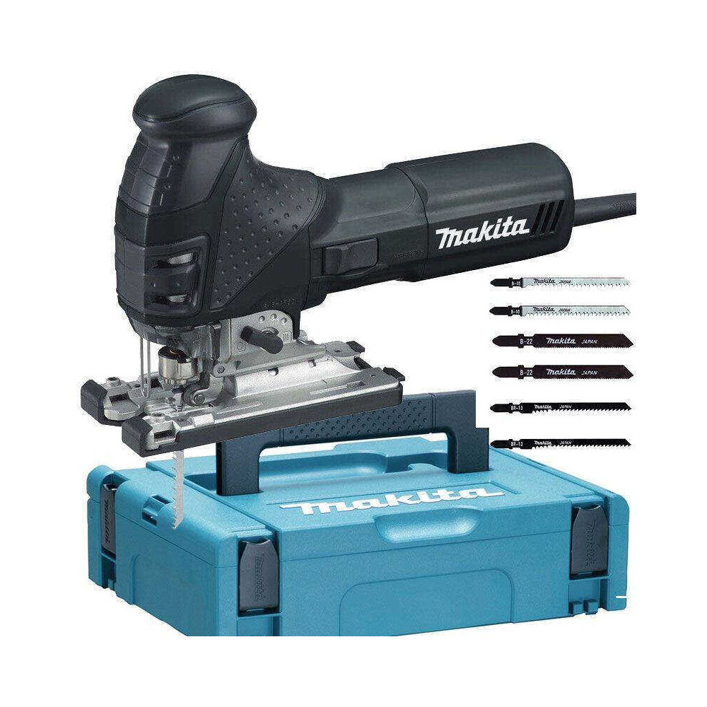 Scie sauteuse 720W noire avec 6 lames dans coffret makpac Makita 4351FCTJB
