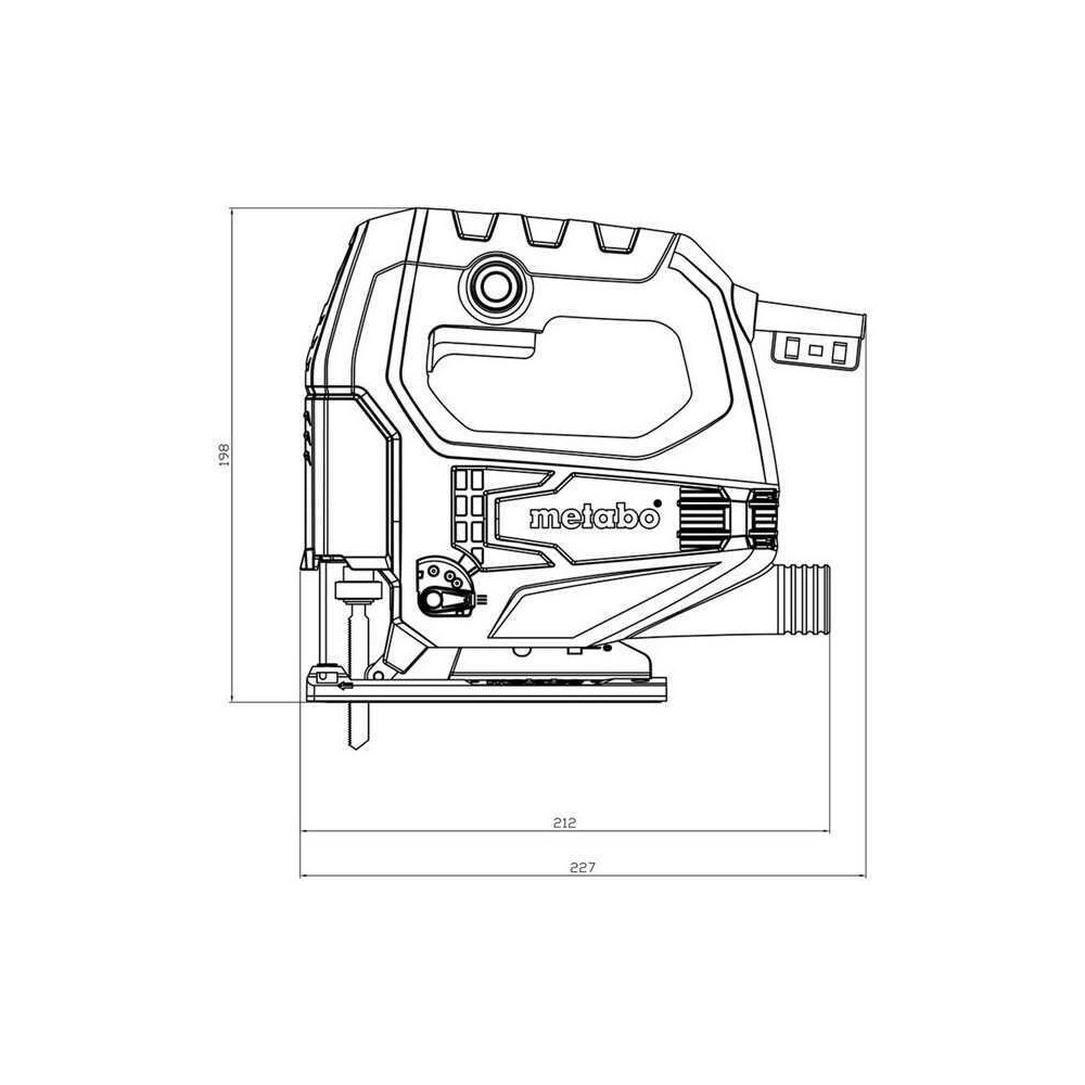 Scie sauteuse filaire 230V steb 65 quick Metabo 601030500