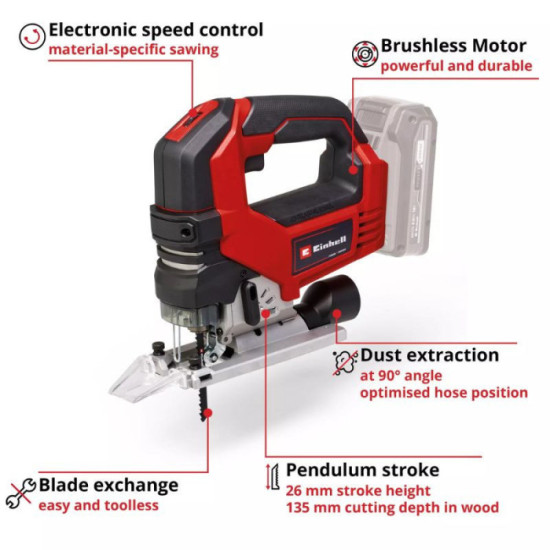 Scie sauteuse 18V solo tp js 18135 li bl Einhell 4321260