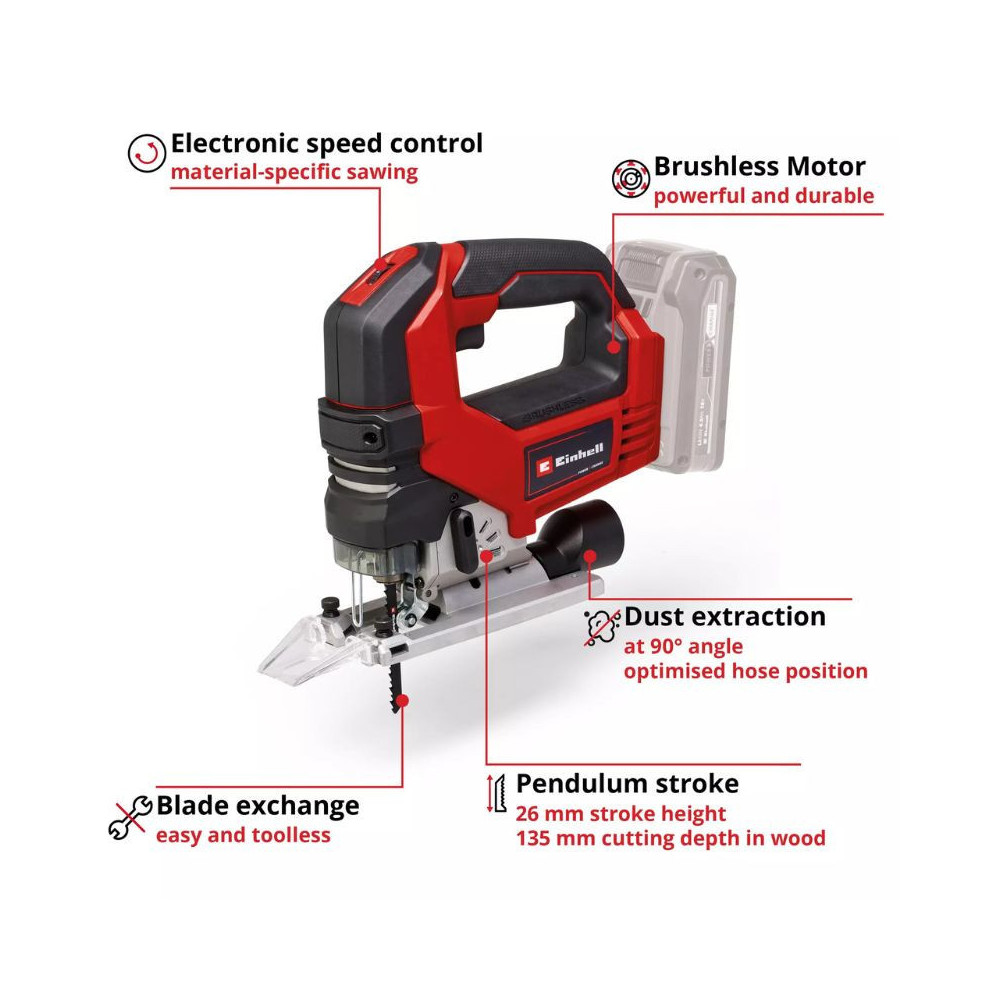Scie sauteuse 18V solo tp js 18135 li bl Einhell 4321260