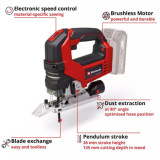 Scie sauteuse 18V solo tp js 18135 li bl Einhell 4321260