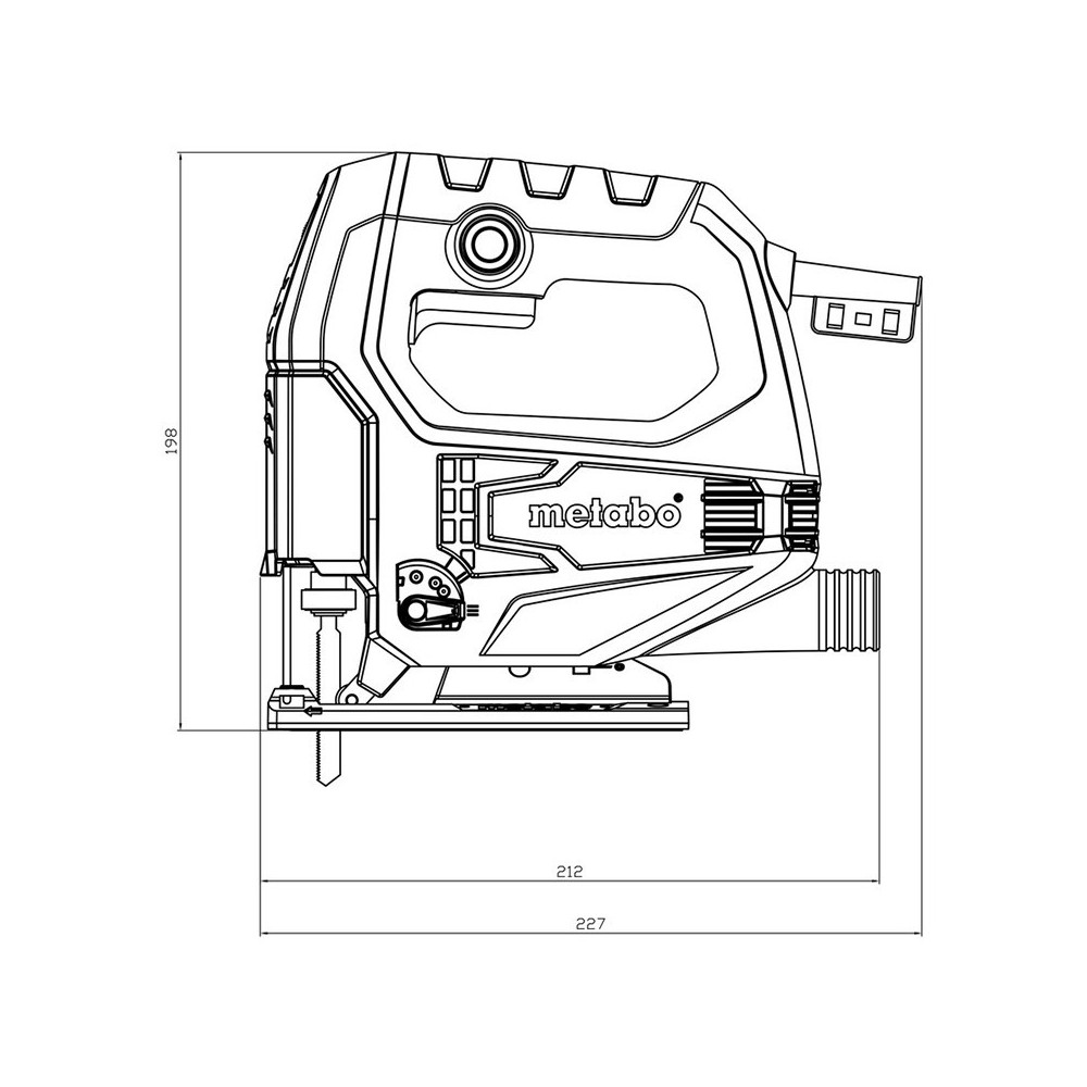 Scie sauteuse 450W steb 65 quick set en coffret Metabo 690920000