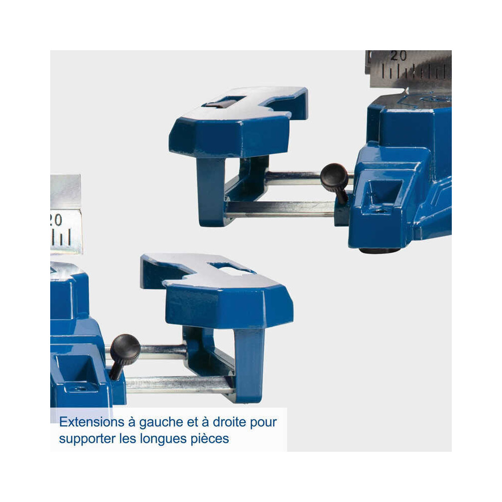 Scie a onglets radiale 2200 w HM254SPX 2 lames O254 mm scheppach 5901222901