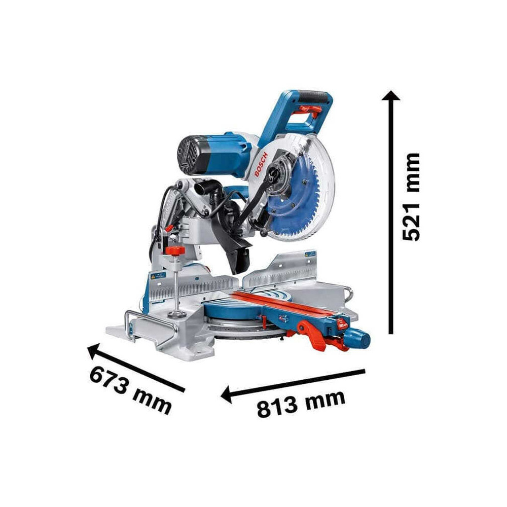 Scie a onglets 254 mm 2000W gcm 10 gdj Bosch 0601B27000