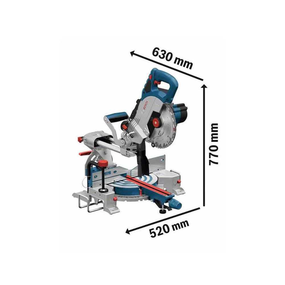 Scie onglet radiale 18V biturbo 216 mm gcm 18V 216 Bosch 0601B41000
