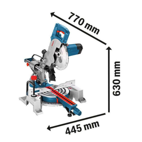 Scie onglet radiale 1400 w 216MM gcm 80 sj Bosch 0601B19001