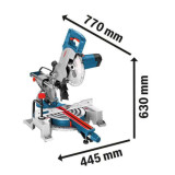 Scie onglet radiale 1400 w 216MM gcm 80 sj Bosch 0601B19001