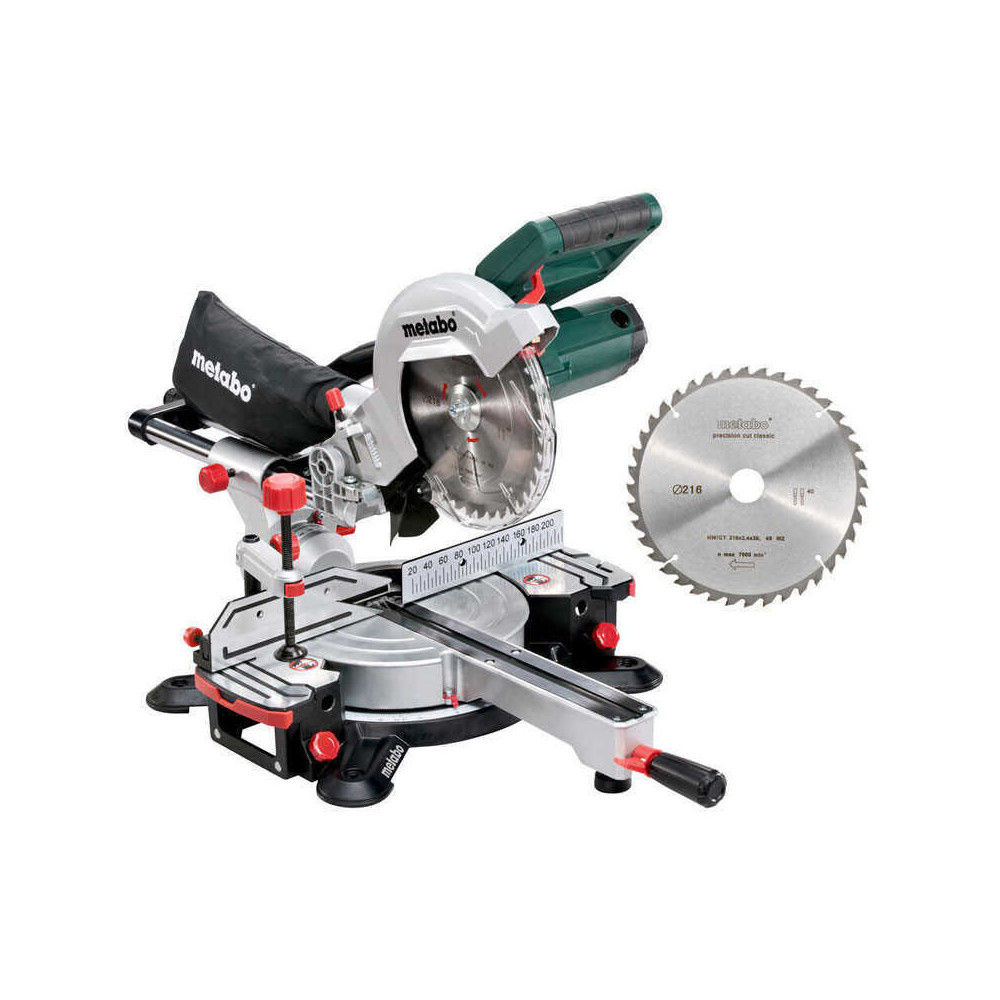 Scie onglet radiale kgs 216 m set 690827000 Metabo