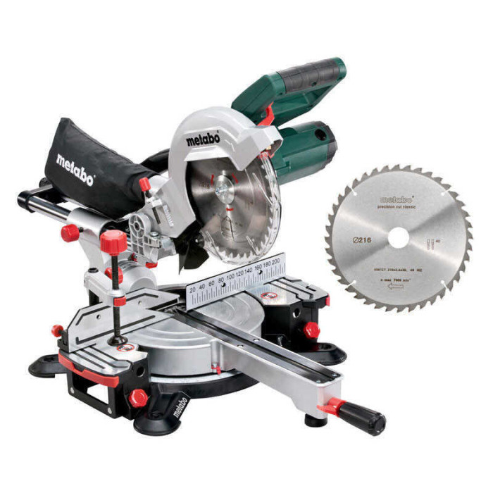 Scie onglet radiale kgs 216 m set 690827000 Metabo