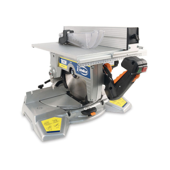 Scie a onglet inclinable avec table superieure virutex 3300400