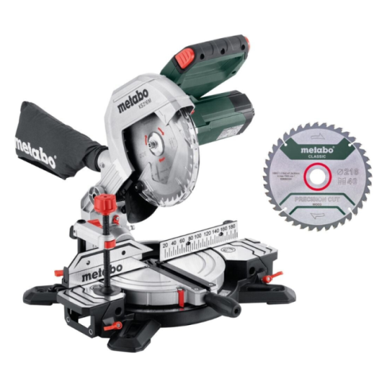 Scie a onglets O216 1100W KS216M set une lame Metabo 610216900