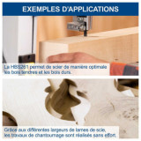 Scie a ruban volants inclus 2E lame de scie et calibre a onglets HBS261 scheppach 5901505901