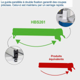 Scie a ruban volants inclus 2E lame de scie et calibre a onglets HBS261 scheppach 5901505901