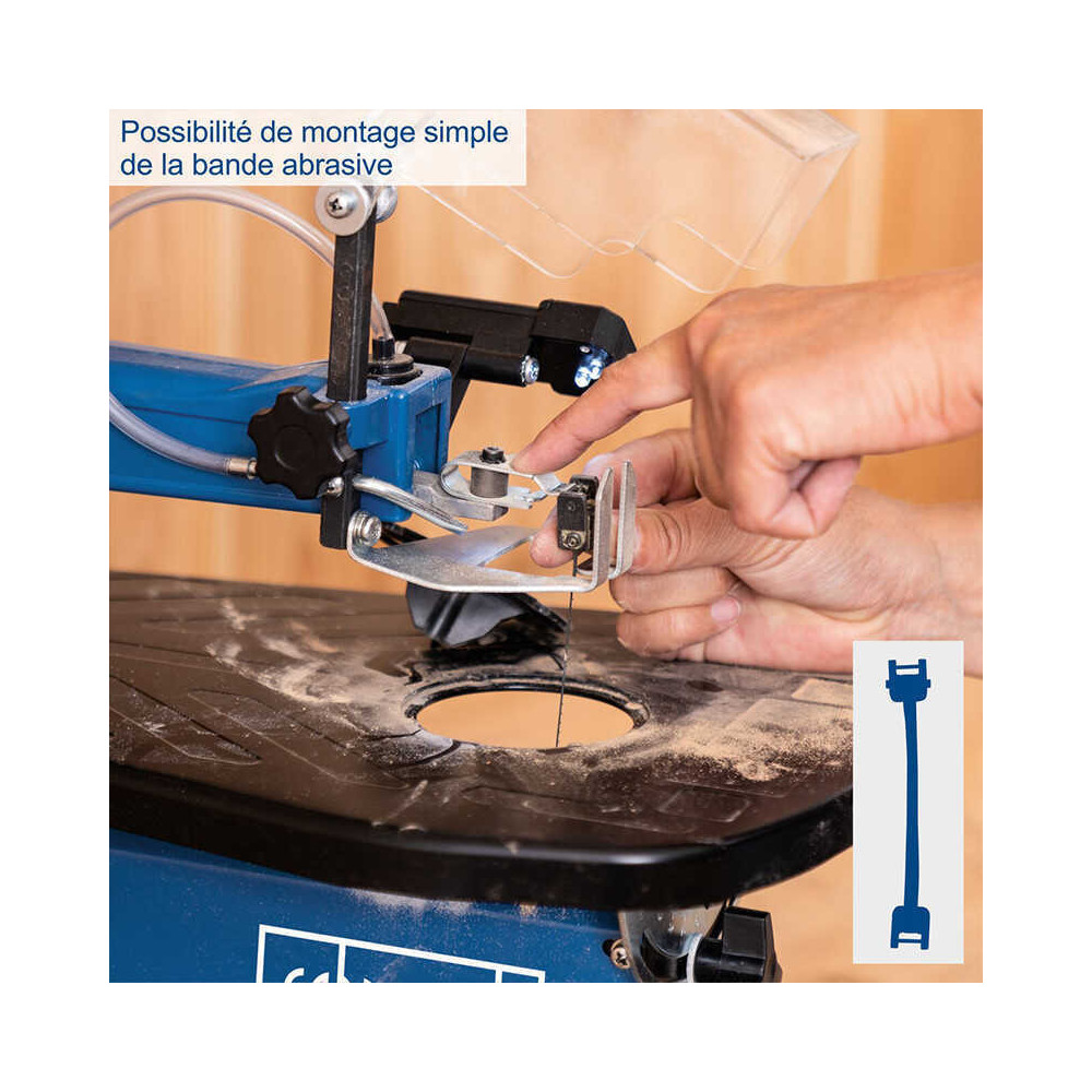 Scie a chantourner vitesse de coupe variable de 550 1500MIN deco max scheppach 5901411901