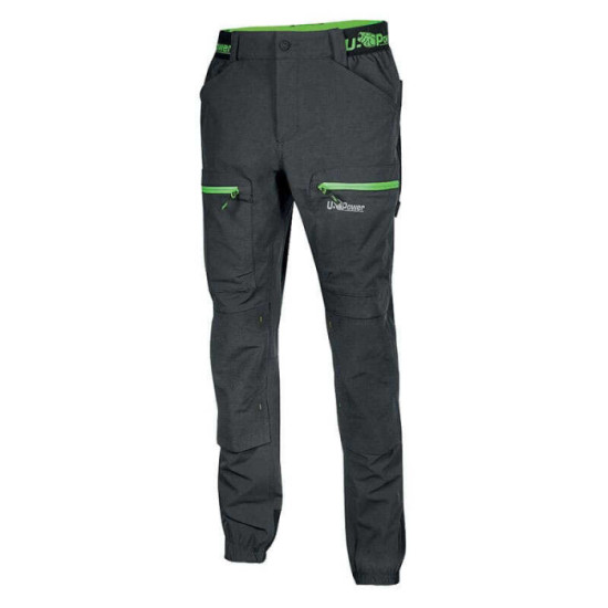 U-POWER Horizon - Pantalon de travail Asphalt Grey/Green