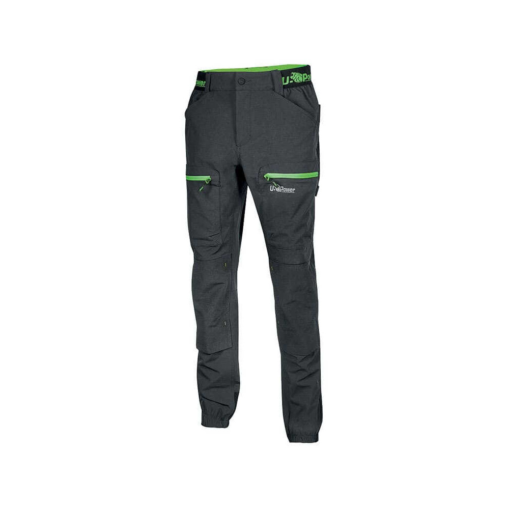 U-POWER Horizon - Pantalon de travail Asphalt Grey/Green