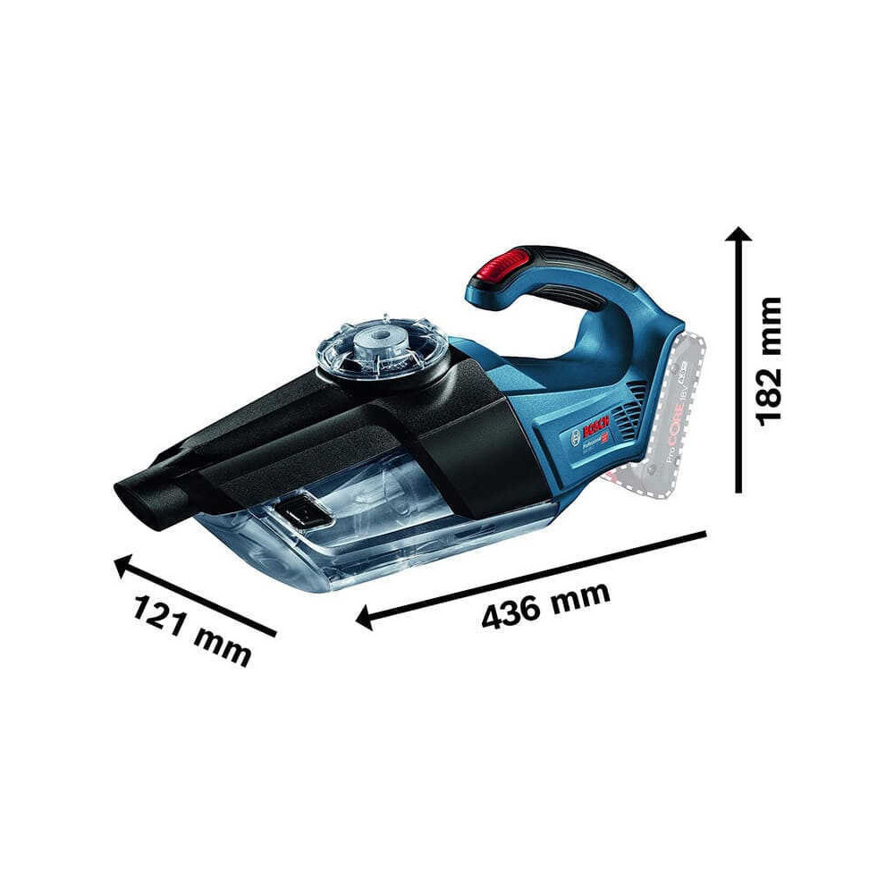 Aspirateur sans fil 18V produit seul gas 18V 1 Bosch 06019C6200