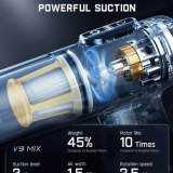 Aspirateur voiture robustclean fanttik V9MIXSLIM