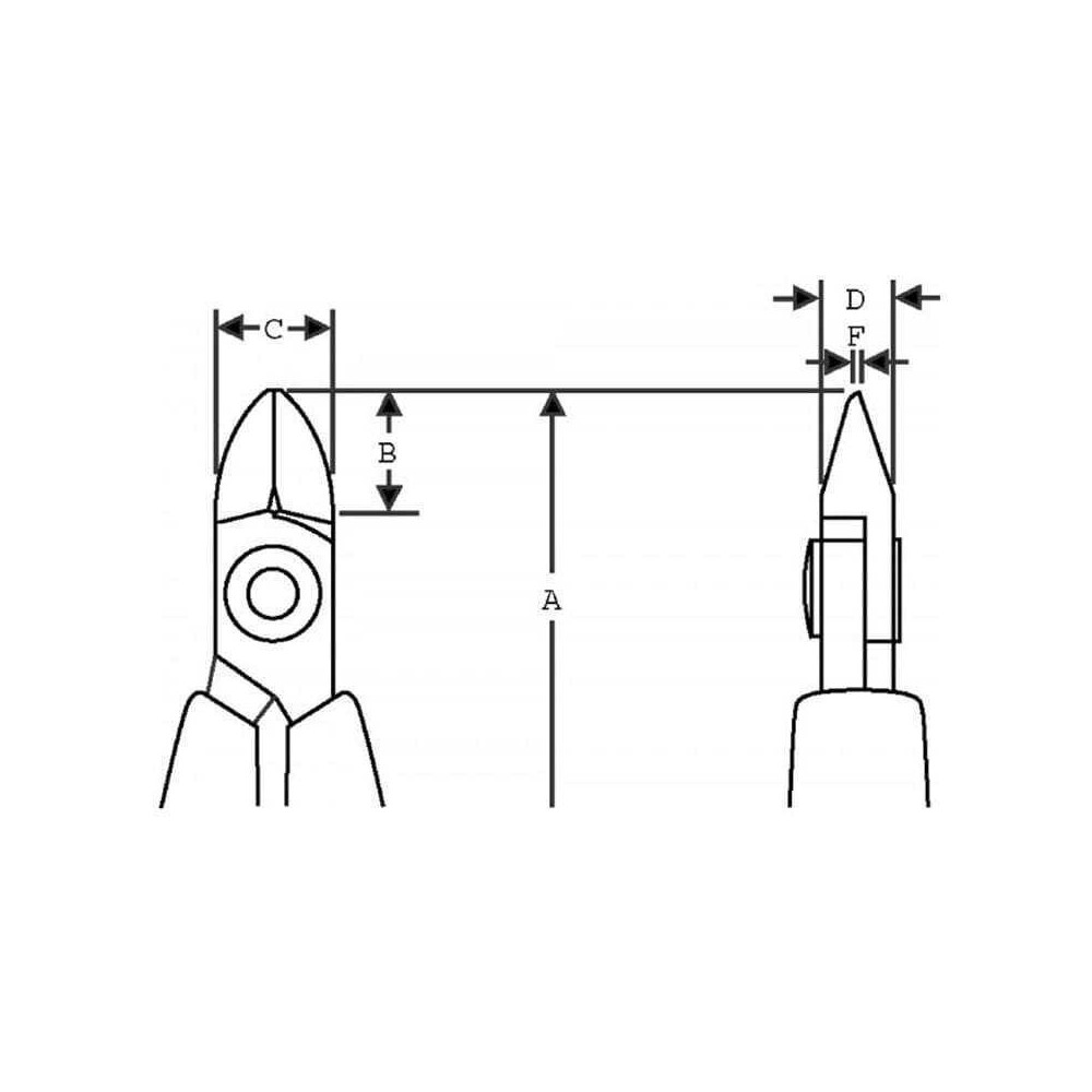 Pince coupante diagonale micro coupe de precision Bahco 8140