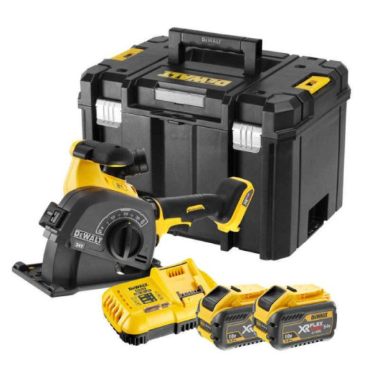 Rainureuse a beton sans fil 54V xr flexvolt 2 x 90 ah Dewalt DCG200X2 qw