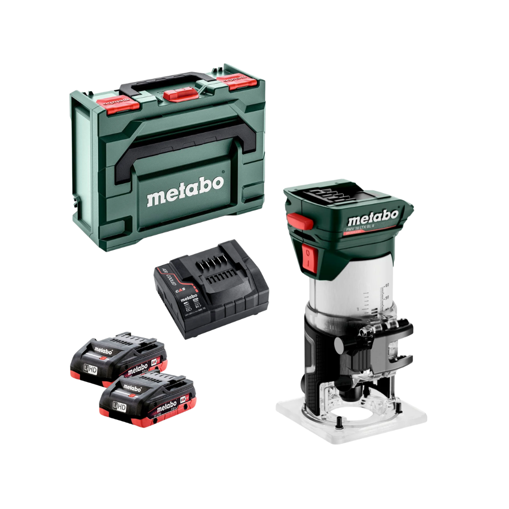 Affleureuse 18V 2X40AH en metabox fmv 18 ltx bl 8 Metabo 601742800
