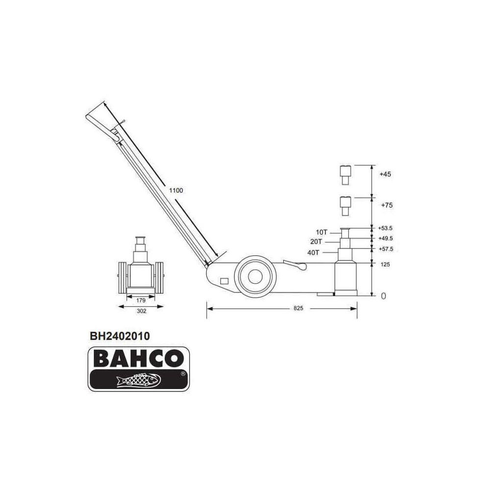 Cric hydropneumatique Bahco BH2402010