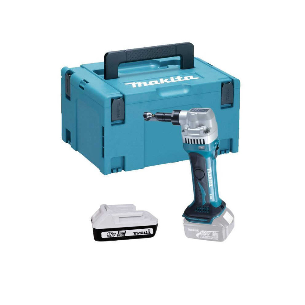 Grignoteuse 18 v li ion 1 batterie 15AH avec makpac Makita DJN161Y1J