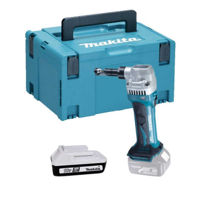 Grignoteuse 18 v li ion 1 batterie 15AH avec makpac Makita DJN161Y1J