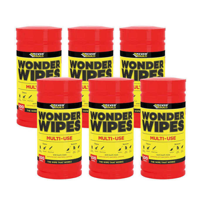 Tube de 100 lingettes everbuild WIPE80X6