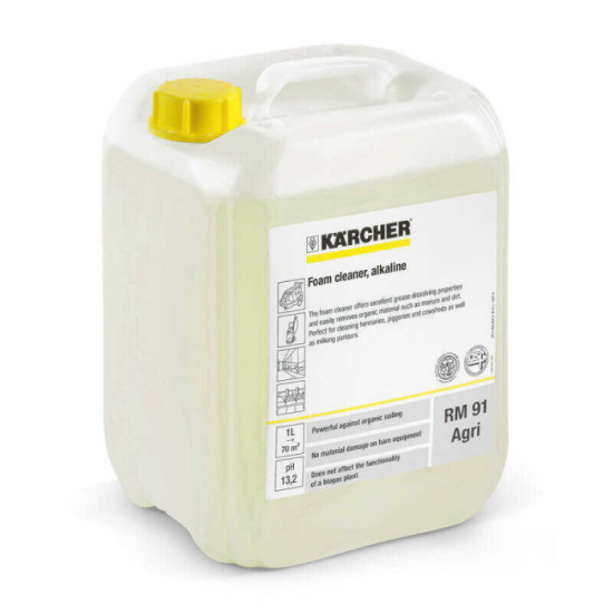 Mousse de nettoyage alcaline rm 91 agri 10 litres Kärcher 62956540