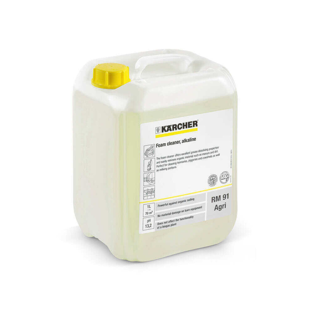 Mousse de nettoyage alcaline rm 91 agri 10 litres Kärcher 62956540
