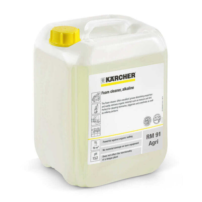Mousse de nettoyage alcaline rm 91 agri 10 litres Kärcher 62956540
