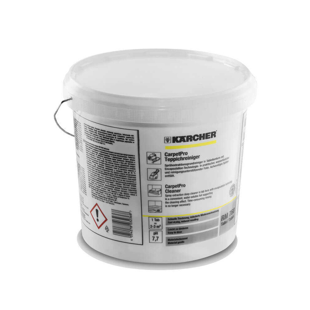 Nettoyant pour moquettes rm 760 carpetpro en tablettes 200 pastilles Kärcher 62958510