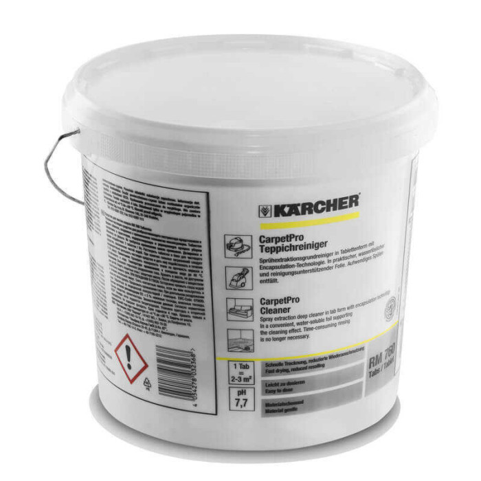 Nettoyant pour moquettes rm 760 carpetpro en tablettes 200 pastilles Kärcher 62958510