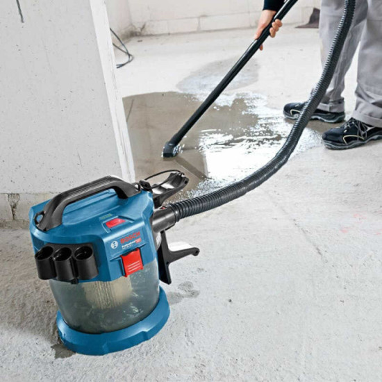 Aspirateur 18V classe l produit seul gas 18V 10 l avec roulettes Bosch 06019C6302