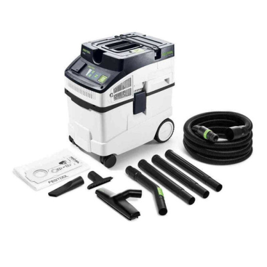 Aspirateur de chantier 1200 w cleantec ct 25 e set Festool 577536