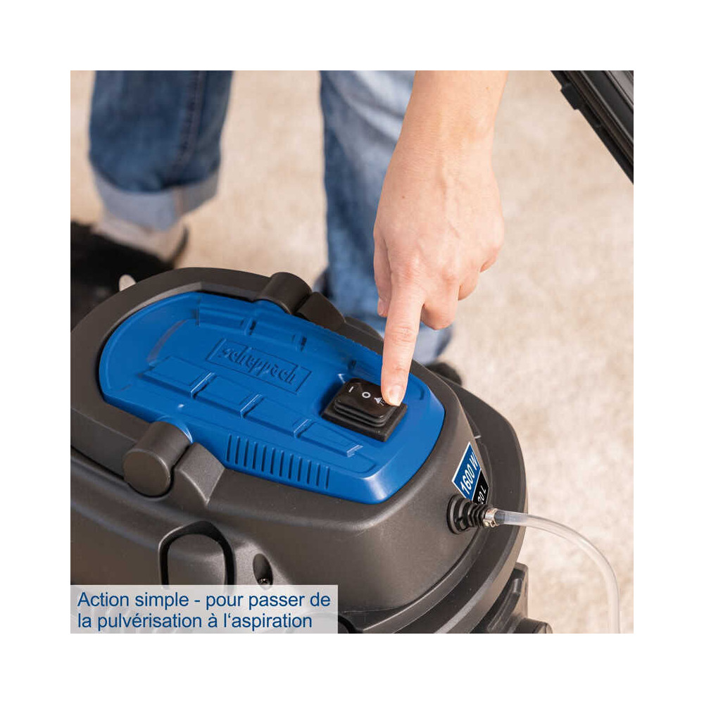 Aspirateur 1600W 5EN1 cuve de 20L SPRAYVAC20 scheppach 5905701901