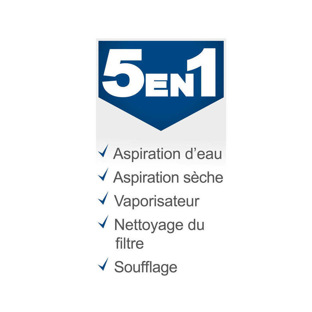 Aspirateur 1600W 5EN1 cuve de 20L SPRAYVAC20 scheppach 5905701901