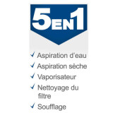 Aspirateur 1600W 5EN1 cuve de 20L SPRAYVAC20 scheppach 5905701901