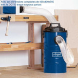 Aspirateur capacite 65 litres cuve metallique DC100 scheppach 5906306901