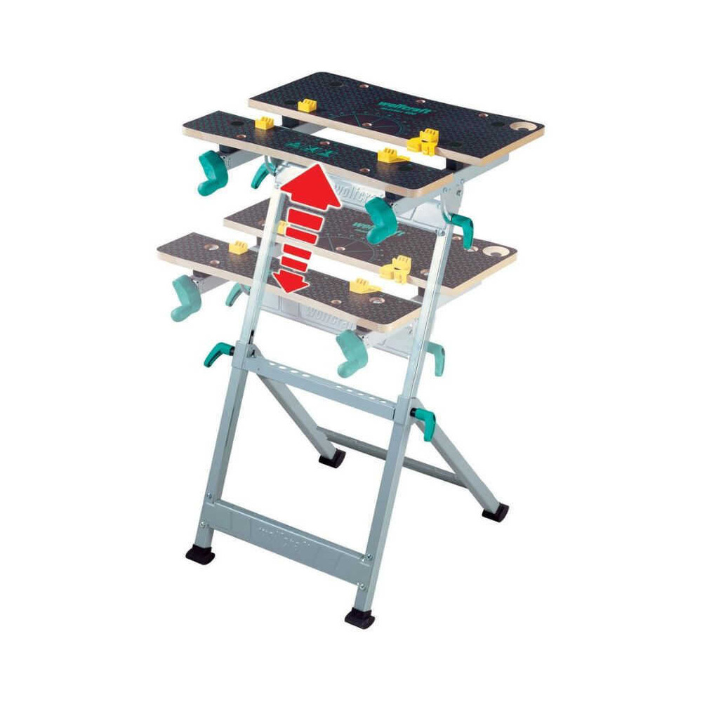 Etabli de serrage modulable et reglable en hauteur master 600 wolfcraft 6182000