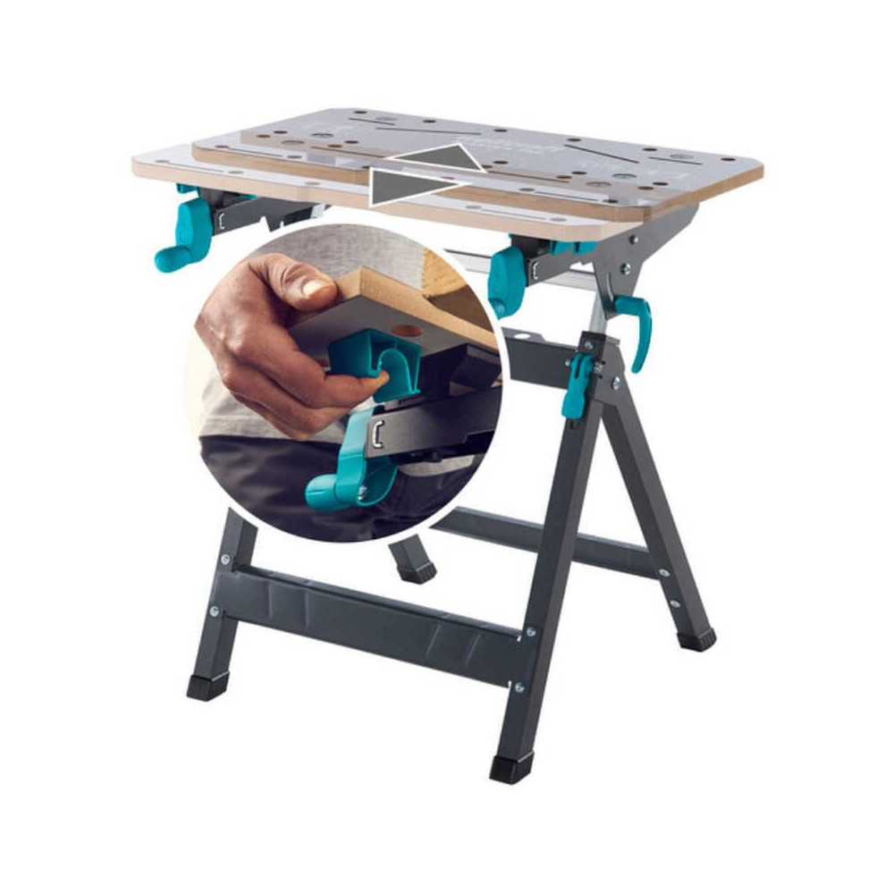 Etabli de serrage reglable en hauteur support master 750 ergo wolfcraft 6871000