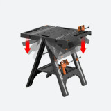 Etabli de travail et chevalet de sciage jusqu a 135 kg worx WX051