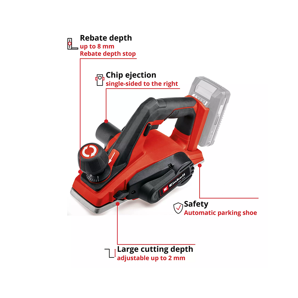 Rabot 18V 82 mm te pl 1882 li solo Einhell 4345400